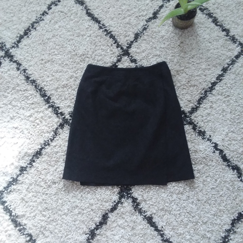 Wool gray dress skirt